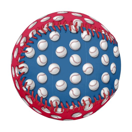 Balle De Baseball Baseball Red & Blue Baseballs (Devant Gauche)