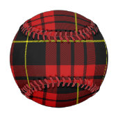 Balle De Baseball Baseball Red Tartan (Devant)
