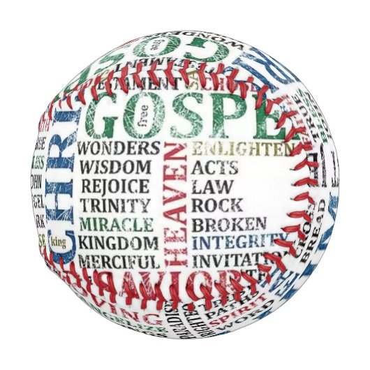 Balle De Baseball Baseball religieux (Devant Droite)