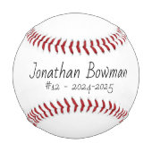 Balle De Baseball Baseball souvenir personnalisé (Dos)