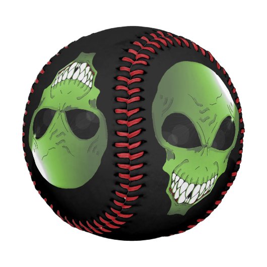 Balle De Baseball Baseball sur mesure Alien vert (Angle)