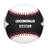 Balle De Baseball Baseball sur mesure pour garçon d'honneur – Texte (Devant)