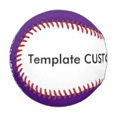 Balle De Baseball Baseball sur mesure, Taille du règlement BLANC & P (Devant Gauche)