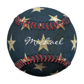 Balle De Baseball Baseball vintage Stars (Dos)