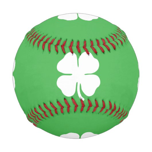 Balle De Baseball Baseball White Clover Leaf (Devant)