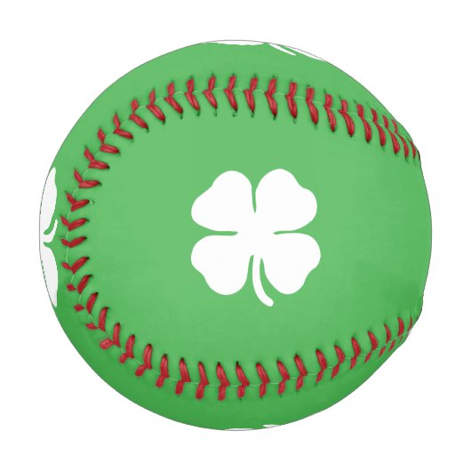 Balle De Baseball Baseball White Clover Leaf (Devant Gauche)