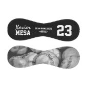 Balle De Baseball Baseballs en noir et blanc Numéro de Jersey person (Panneaux)