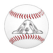 Balle De Baseball basset blanc (Dos)