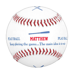 Balle De Baseball batte de baseballer et jouer personnalisées