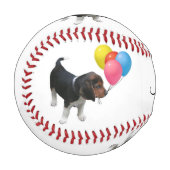 Balle De Baseball Beagle Chiot Nom personnalisé Anniversaire Basebal (Devant Gauche)