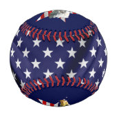 Balle De Baseball Beau Aigle, Drapeau Américain, Étoile (Dos)