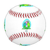 Balle De Baseball Beau Baseball des oeufs de Pâques (Dos)