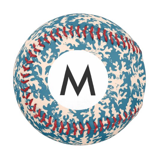 Balle De Baseball Beau Motif de corail (Devant Gauche)