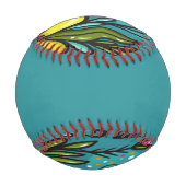 Balle De Baseball Beauté de l'oreiller avec fleurs (Devant)