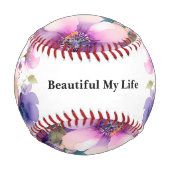Balle De Baseball Beautiful My Life, Blossoming Forth : Baseball (Devant)