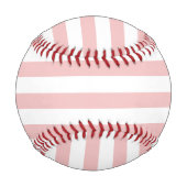 Balle De Baseball Bébé rose couleur rayures vacances Été Pastel (Dos)