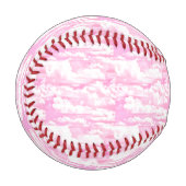 Balle De Baseball Bébé Rose Joyeux Nuages Arrière-plan (Devant Gauche)