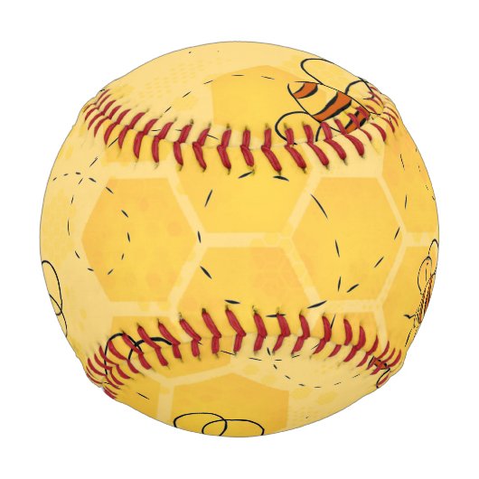 Balle De Baseball Bee Buzzing Honey Bees mignonne (Devant)