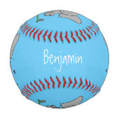 Balle De Baseball Belle adorable dessin d'éléphant bébé (Devant)