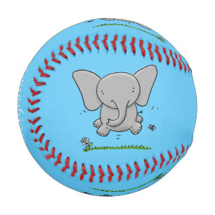 Balle De Baseball Belle adorable dessin d'éléphant bébé