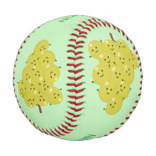 Balle De Baseball Belle bande de raisins amusante illustration