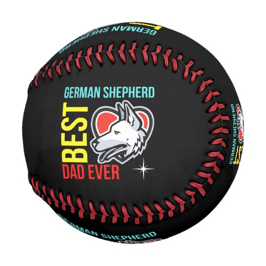 Balle De Baseball Berger allemand papa, Chien papa (Devant Droite)