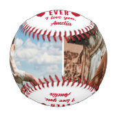 Balle De Baseball Best Boyfriend Ever Hearts 2 Photos (Devant)
