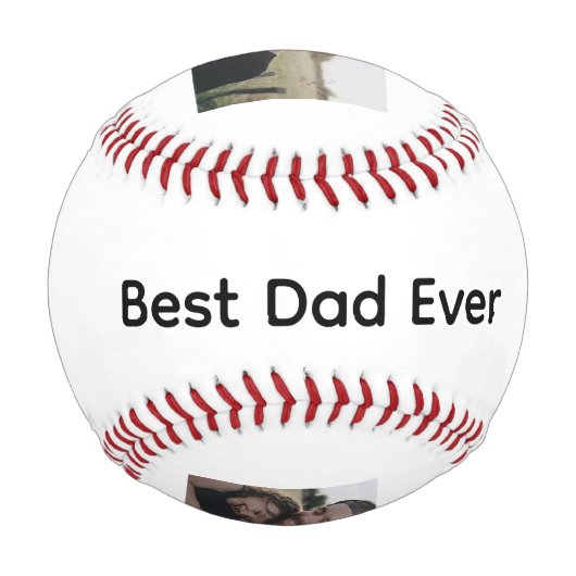 Balle De Baseball Best Dad Ever (Devant)