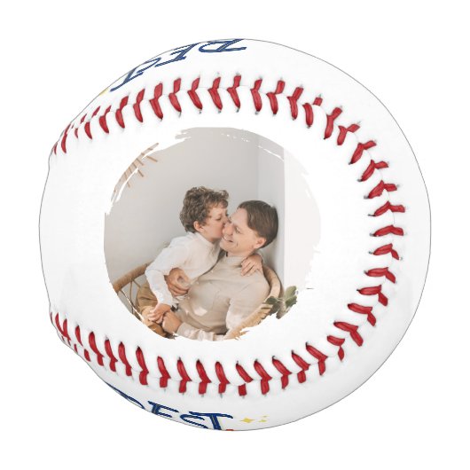 Balle De Baseball 'Best Dad Ever' Fun Father's Day Birthday Gift  (Dos Gauche)