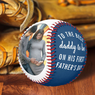 Balle De Baseball Best Daddy to Be 2 Photo First Fête des pères Bl