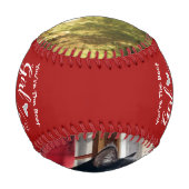 Balle De Baseball Best Girl Daddy Two Photo Baseball (Dos)