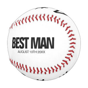 Balle De Baseball Best Man mariage demander un cadeau de base-ball p