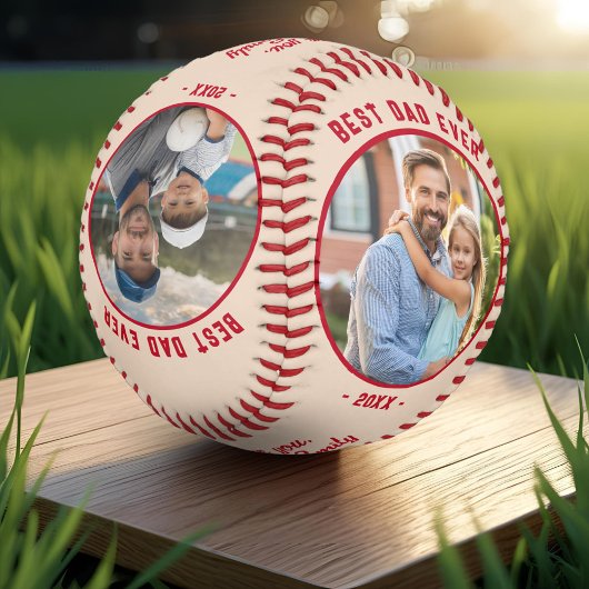 Balle De Baseball Best Papa Ever 4 Photos Fête du Père