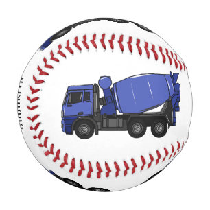 Balle De Baseball Béton mélange camion de transport caricature