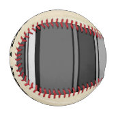 Balle De Baseball BG Stripes couleur Motif XI + votre backgr. (Devant Gauche)