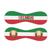 Balle De Baseball Biélorussie Drapeau et blason Patriotique (Panneaux)