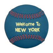Balle De Baseball Bienvenue Au Baseball De New York (Dos)