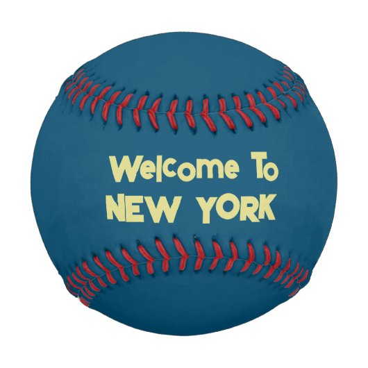 Balle De Baseball Bienvenue Au Baseball De New York (Devant)