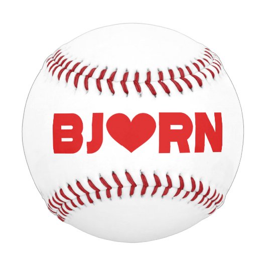 Balle De Baseball Bjorn Love (Devant)