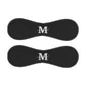 Balle De Baseball black and white monogram personalized inital (Panneaux)