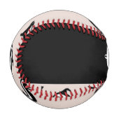 Balle De Baseball Black and white skunks on rose rose (Devant Gauche)