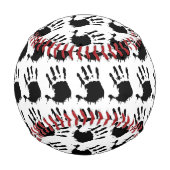 Balle De Baseball Black Handprints Basball (Dos)