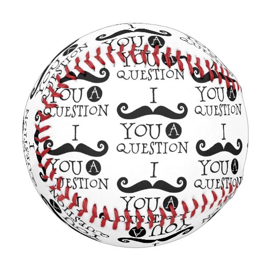 Balle De Baseball Black Je te moustache une question (Devant Gauche)