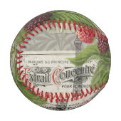 Balle De Baseball Blackberries Floral Garden Flower Papillon Art (Devant Gauche)
