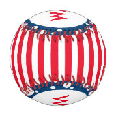 Balle De Baseball Blancs étroits & points + votre dos. (Dos)