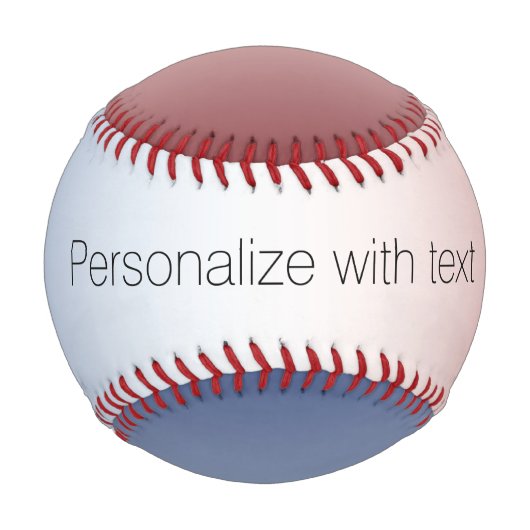 Balle De Baseball Bleu blanc (Devant)