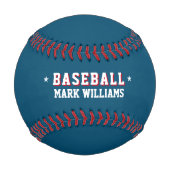 Balle De Baseball Bleu de base-ball personnalisé (Devant)