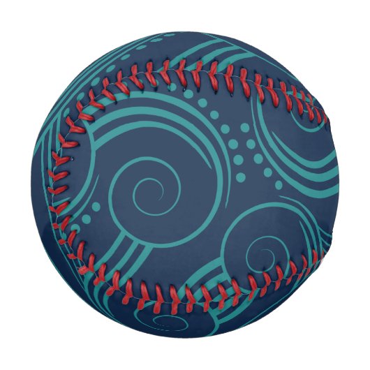 Balle De Baseball Bleu Ocean Swils Baseball (Devant Gauche)