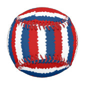 Balle De Baseball Bleu rouge Blancs Cool (Devant)
