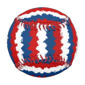 Balle De Baseball Bleu rouge Blancs Cool (Devant)
